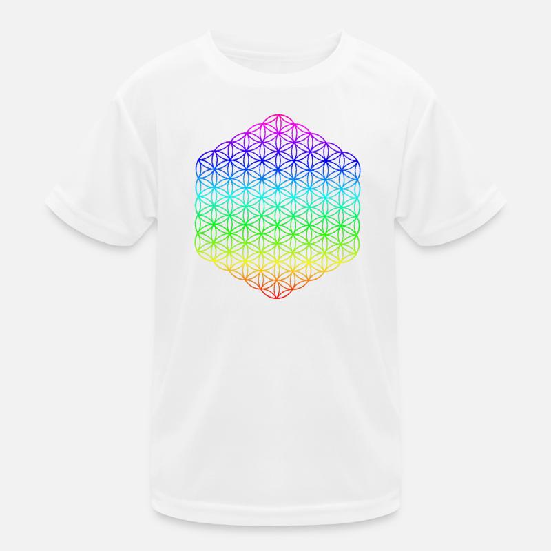 Blume des Lebens - 5. Dimension - Mandala Kinder Funktions-T-Shirt