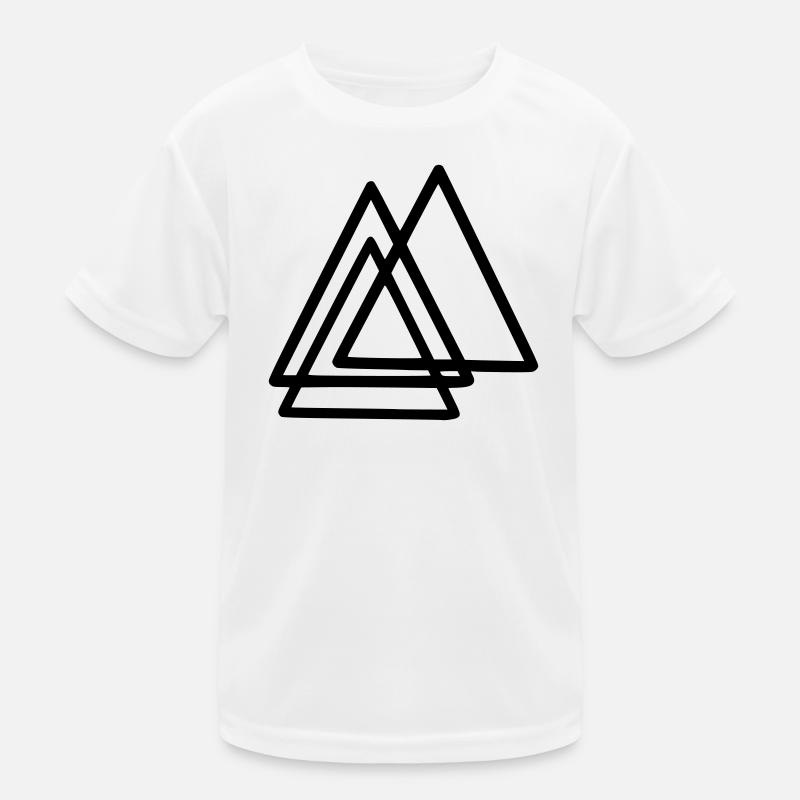 Shapes - Triangles Kids Functional T-Shirt