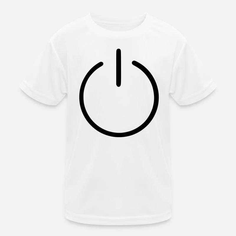 An Us Off Button Kids Functional T-Shirt