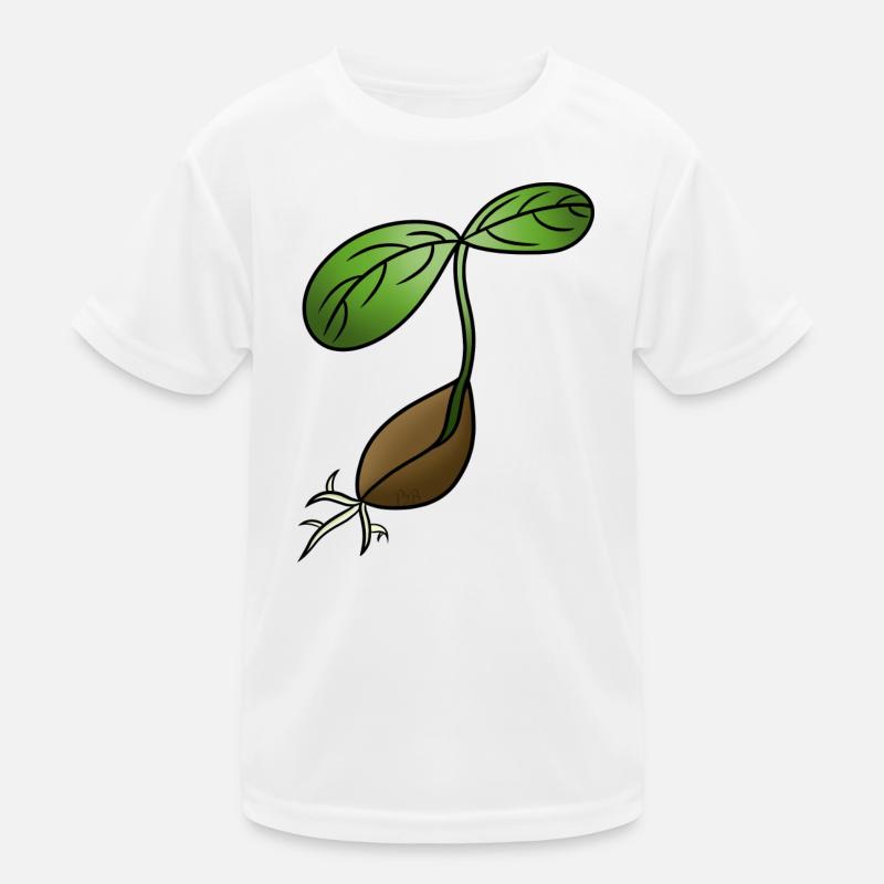 Germination! By Pousse2Bamboo ! - Kids Functional T-Shirt - white