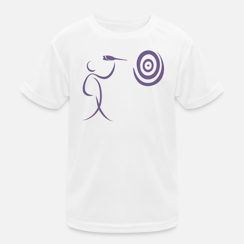 Minimalist darts dart player with dart and dart Kids Functional T-Shirt