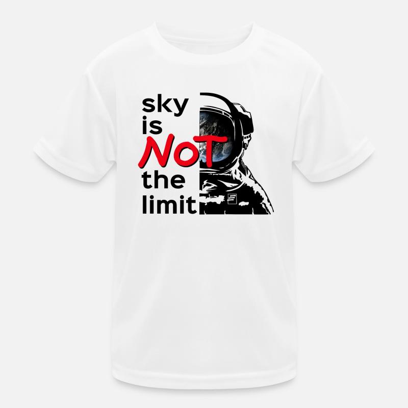 sky is Not the limit black Kinder Funktions-T-Shirt