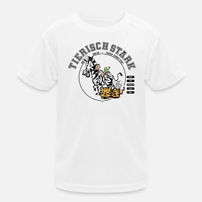 Team-Tierisch Stark Kinder Funktions-T-Shirt