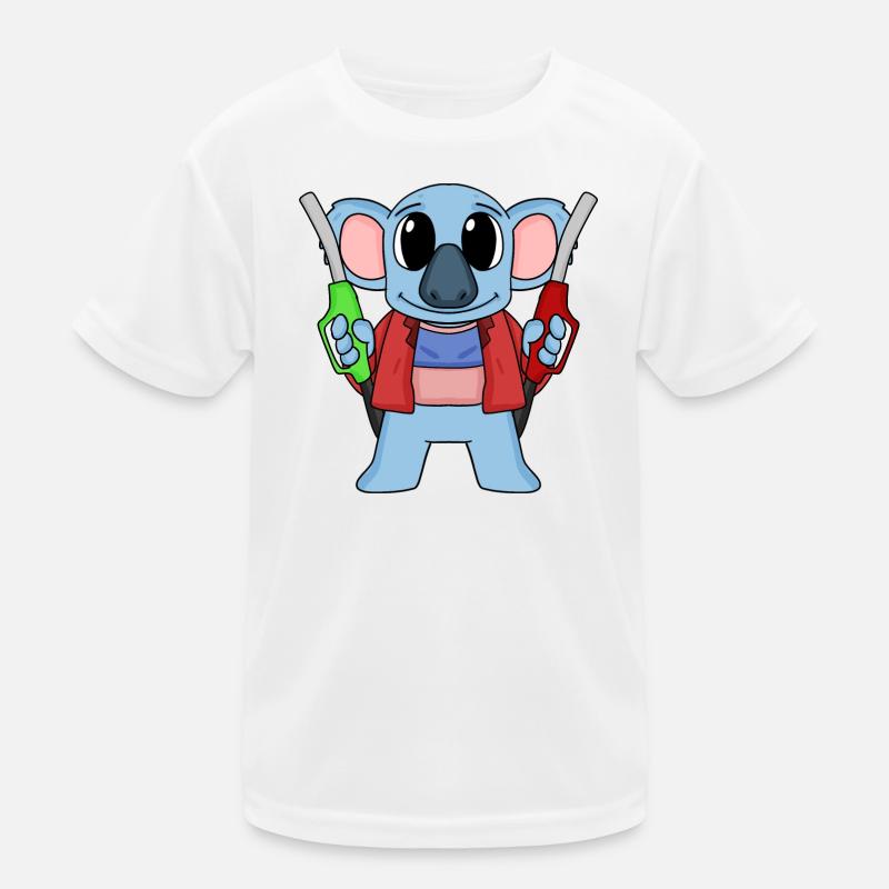 Gas station attendant Koala gas station Kids Functional T-Shirt