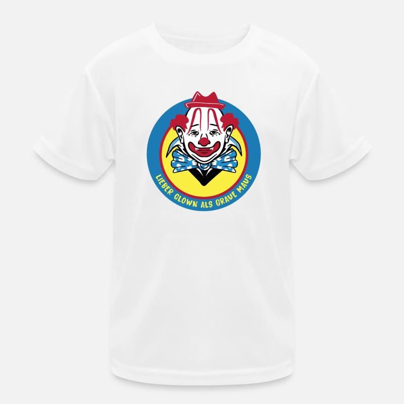 Clown Design Kinder Funktions-T-Shirt