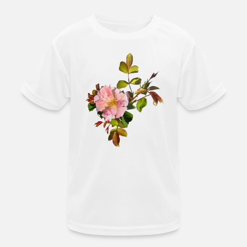 Fleur de rose rose délicate T-shirt sport Enfant