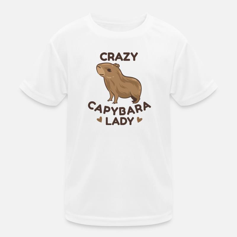 Capybara Zootier Design Kinder Funktions-T-Shirt