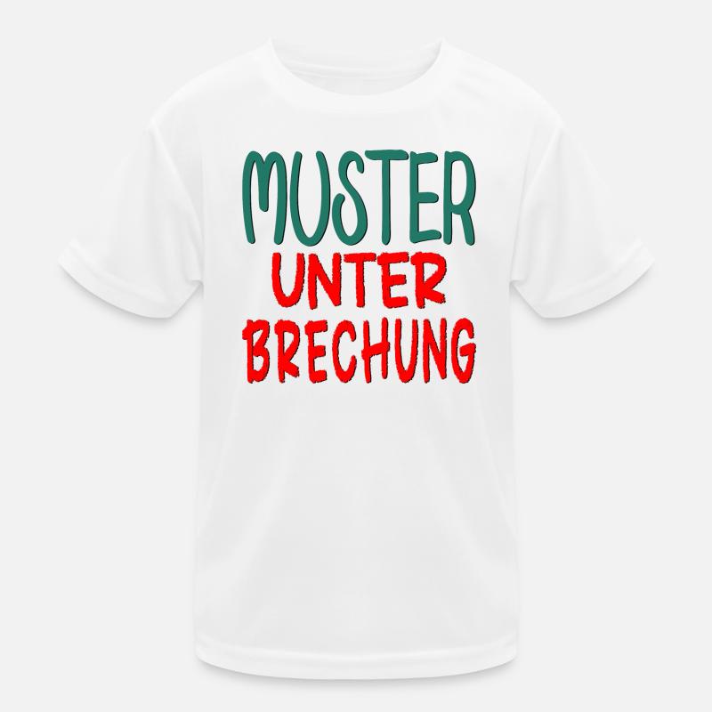 MUSTER UNTERBRECHUNG - GLAUBENSSÄTZE SPRÜCHE Kinder Funktions-T-Shirt