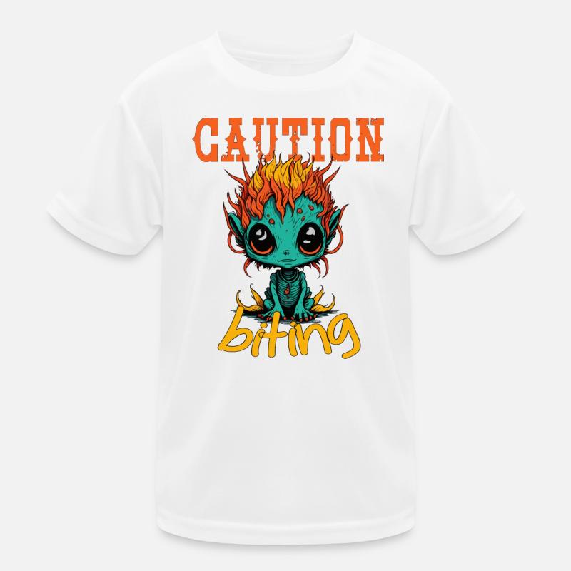 Caution snappy Kids Functional T-Shirt