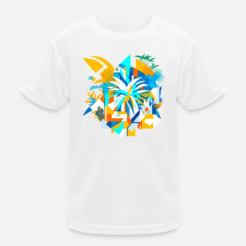 Abstract Summer Kinder Funktions-T-Shirt