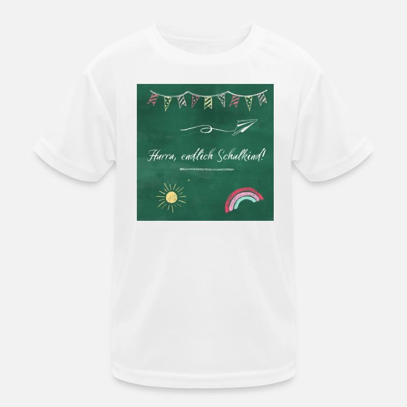 Hurra, endlich Schulkind! Kinder Funktions-T-Shirt