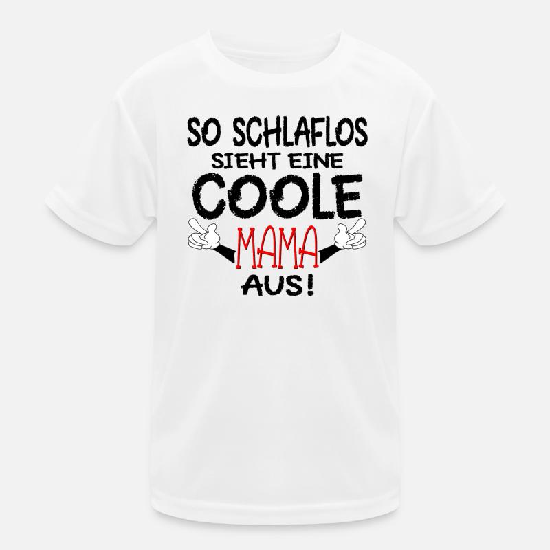 SCHLAFLOSE MAMA - SCHWANGERSCHAFT MUTTER Kinder Funktions-T-Shirt