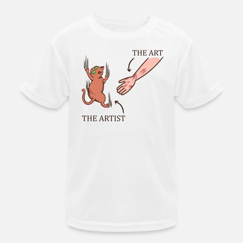 Cat Art Kids Functional T-Shirt