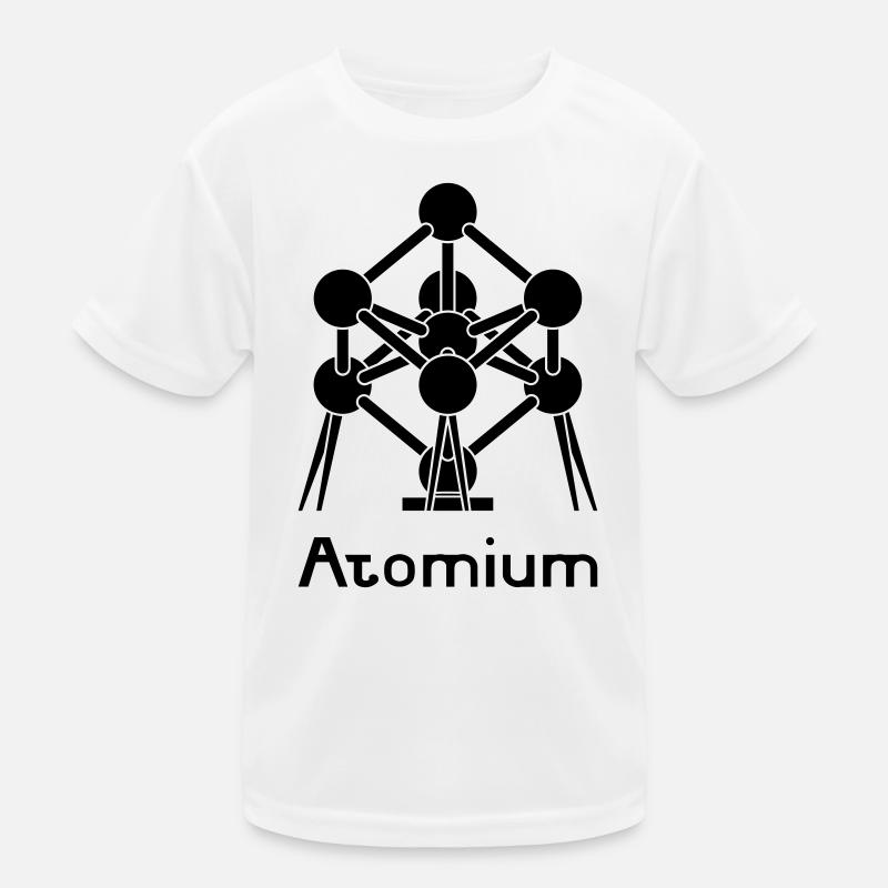 Atomium - Kinder Funktions-T-Shirt - Weiß