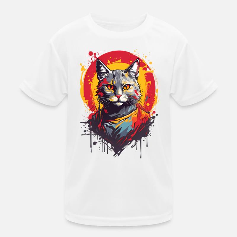 Chat cool T-shirt sport Enfant