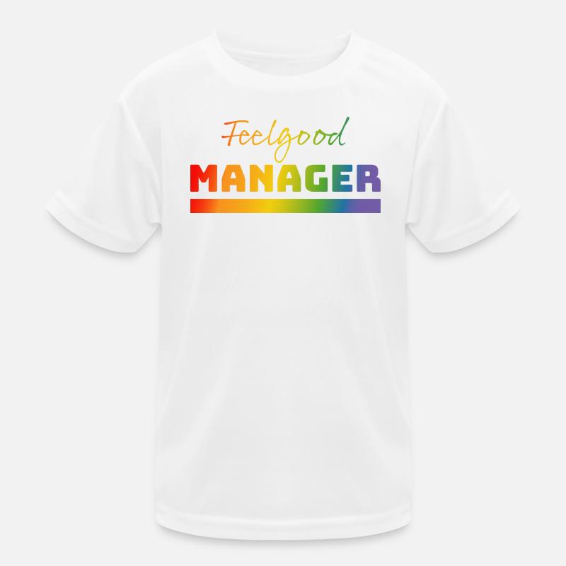 Tshirt Feelgood Manager rainbow Kinder Funktions-T-Shirt