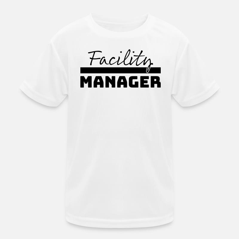 Tshirt Facility Manager noir T-shirt sport Enfant