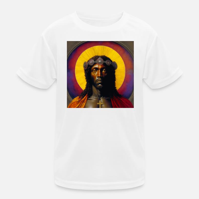 Schwarzer Jesus 01 Kinder Funktions-T-Shirt