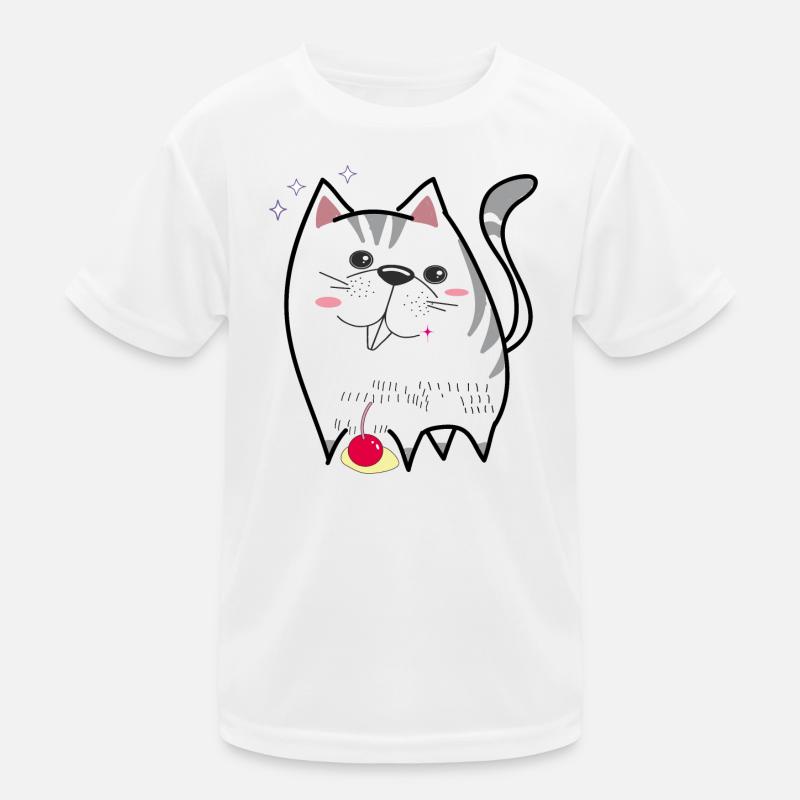 niedliche Katze Kinder Funktions-T-Shirt