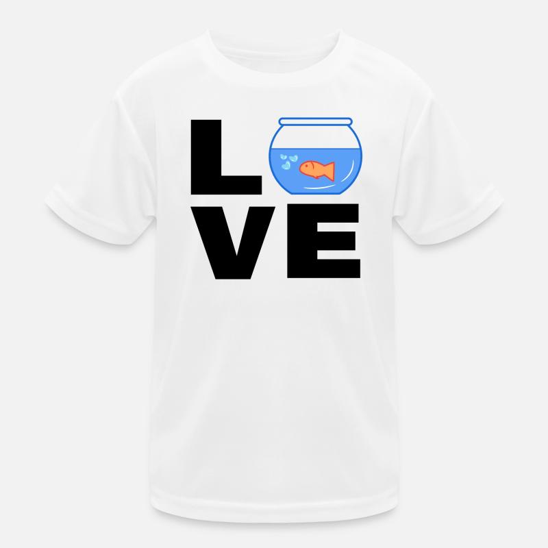 Pets Goldfish Aquarium Statement Pet Kids Functional T-Shirt