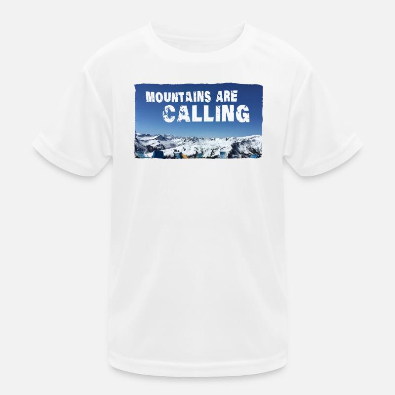Mountains are Calling Damüls (2 Upload) Kids Functional T-Shirt