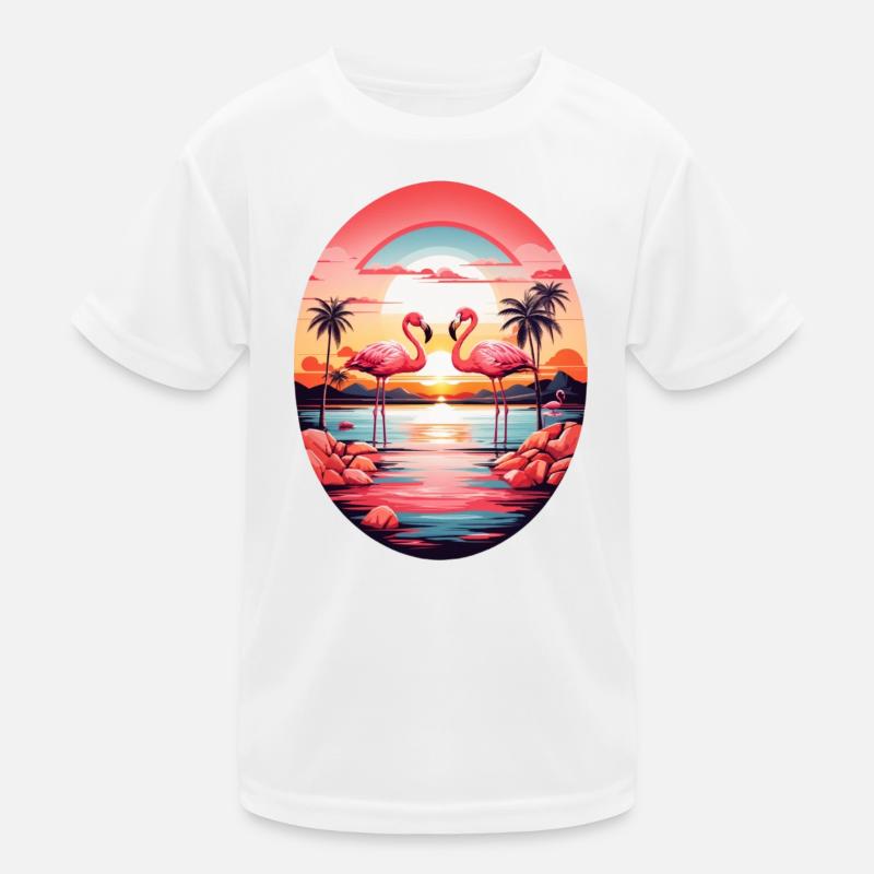 Flamingos Kids Functional T-Shirt