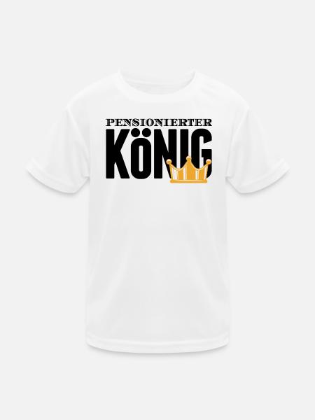 Ruhestand Statement Pensionär Auszeit Abschied - Kinder Funktions-T-Shirt - Weiß - Vorne