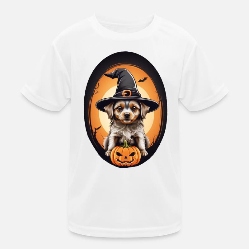 Halloween Dog Kids Functional T-Shirt