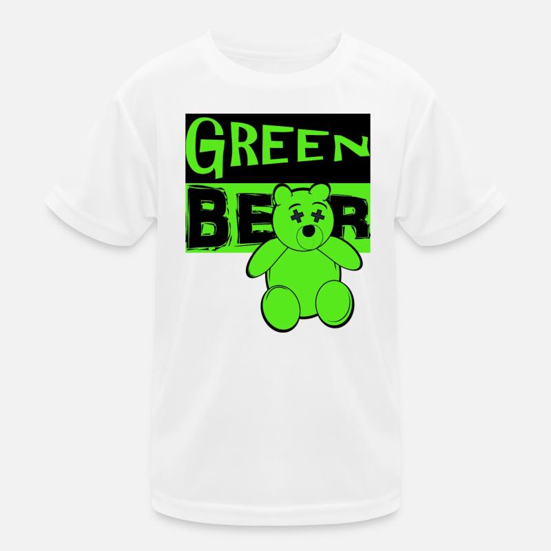 Green Bear Kids Functional T-Shirt