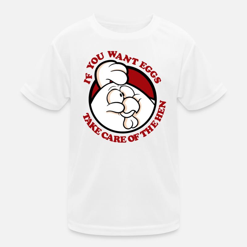 T c der Henne 2 Kinder Funktions-T-Shirt