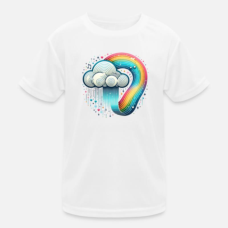 Rainbow Cloud Kids Functional T-Shirt