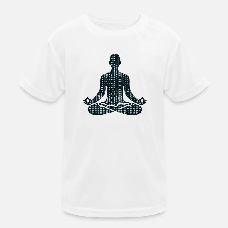 Meditative Pose Kinder Funktions-T-Shirt