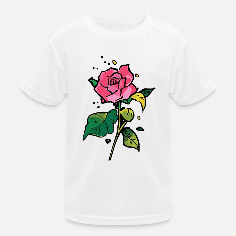 Eine hübsche Rose Kinder Funktions-T-Shirt