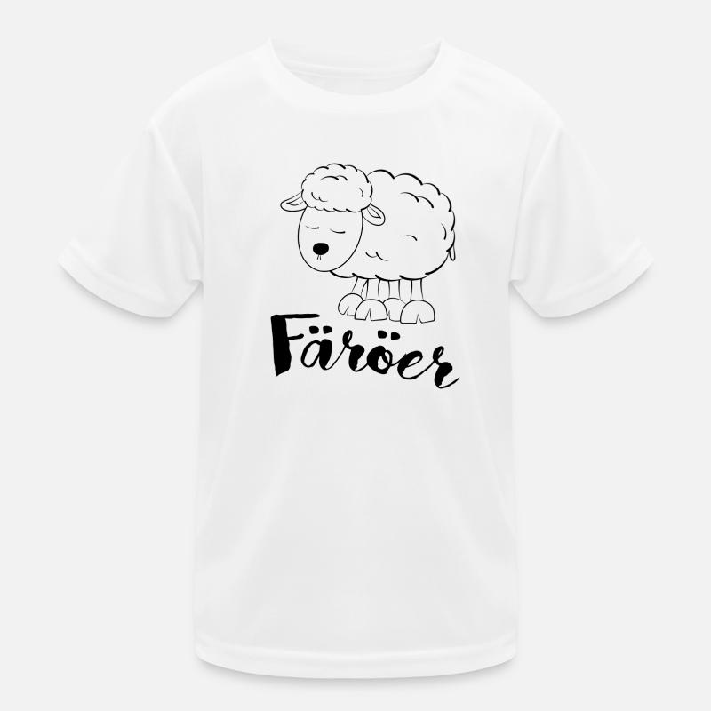Färöer Schaf Kinder Funktions-T-Shirt