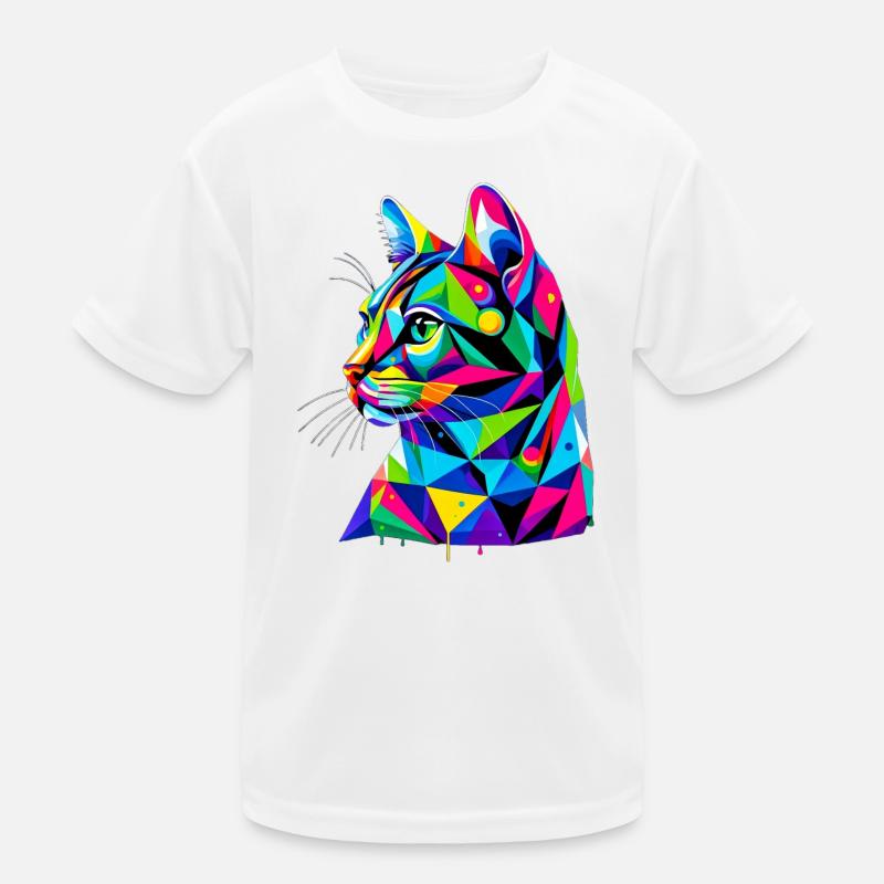 Katze Kinder Funktions-T-Shirt