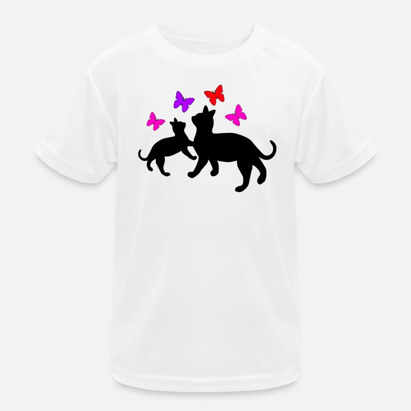 Chats et papillons T-shirt sport Enfant