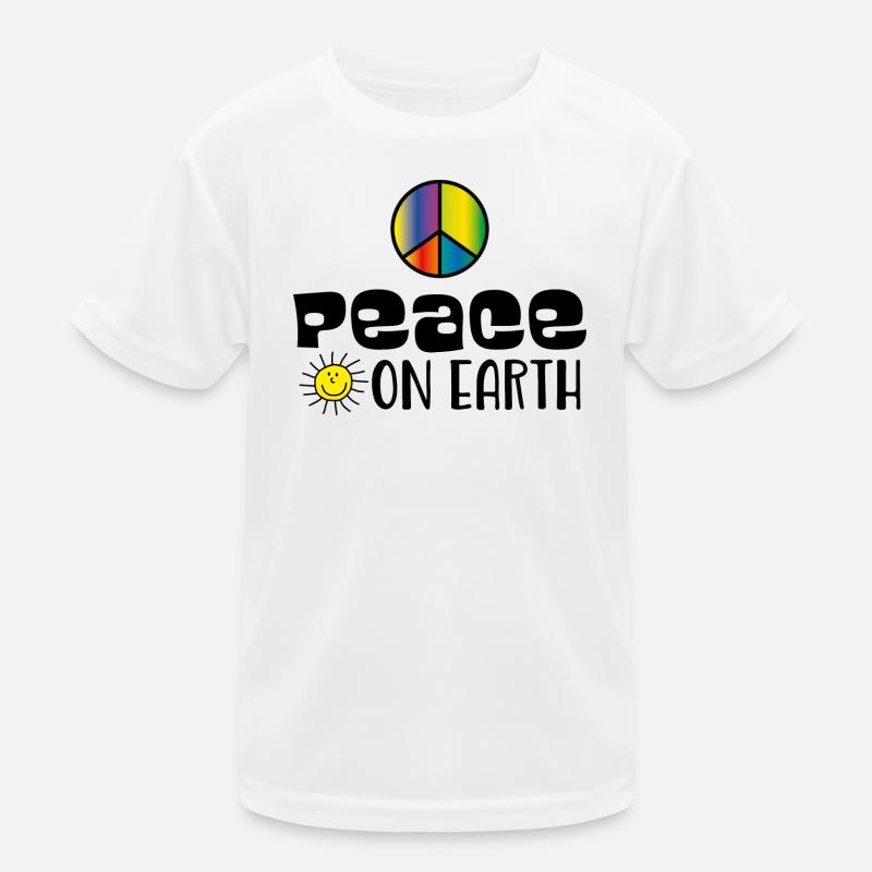 Peace on earth Kinder Funktions-T-Shirt