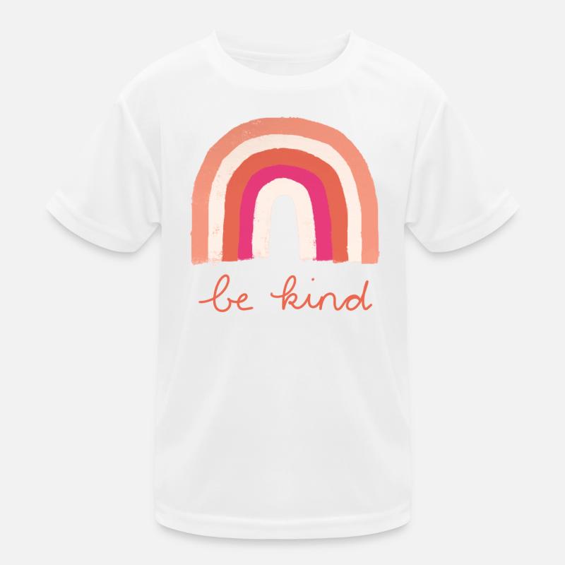 Be Kind Regenbogen Kinder Funktions-T-Shirt
