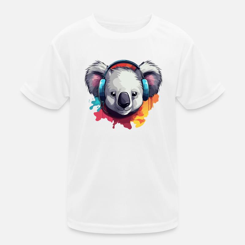 Koala avec écouteurs Koala Bear T-shirt sport Enfant