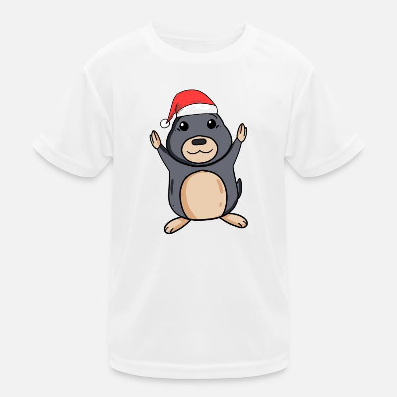 Mole Christmas Kids Functional T-Shirt