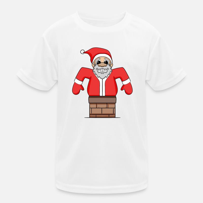 Weihnachtsmann steckt fest Kinder Funktions-T-Shirt
