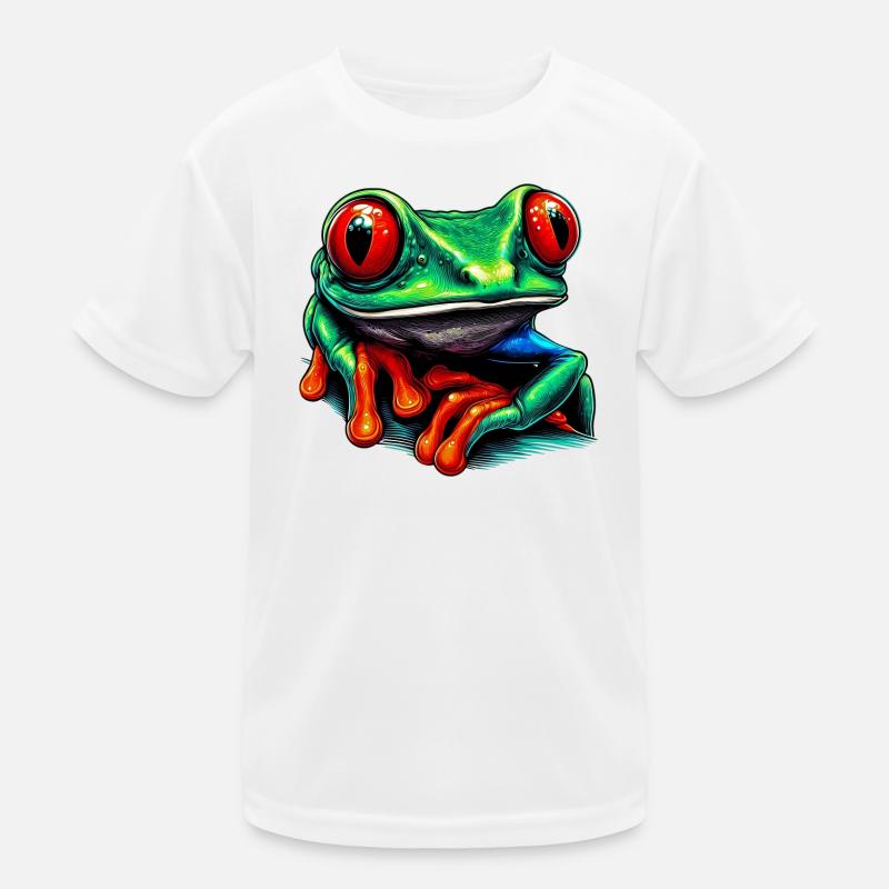 Rotäugiger Laubfrosch Kinder Funktions-T-Shirt