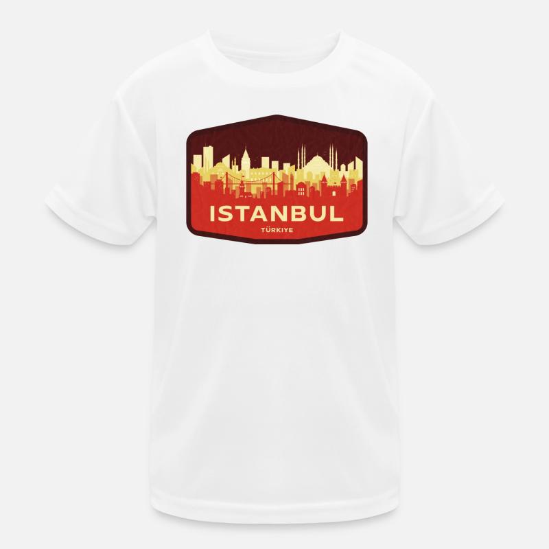 Istanbul Skyline Kinder Funktions-T-Shirt