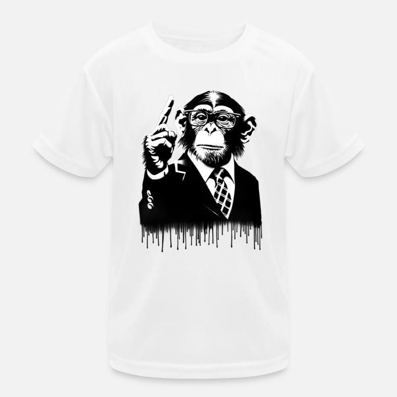 Enseignant. Monkey Life Affenleben T-shirt sport Enfant