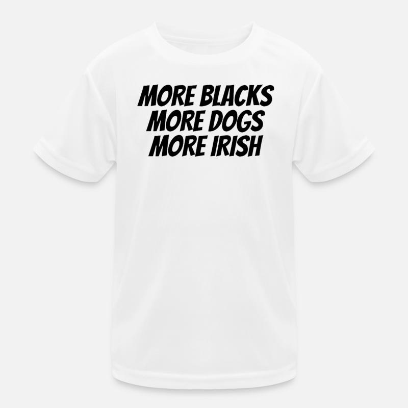 Black Text Designs Kids Functional T-Shirt