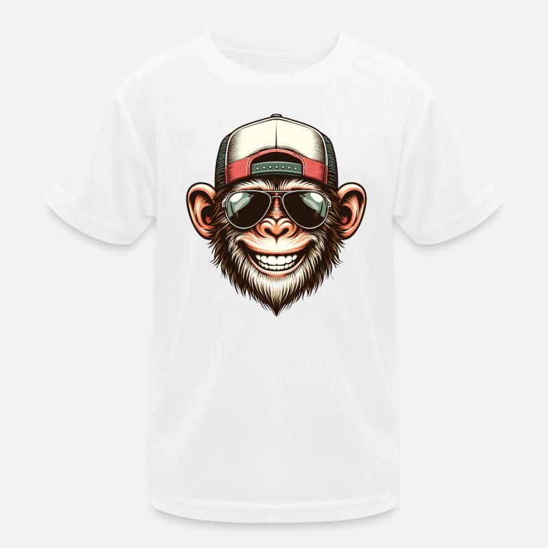 Drôle de singe T-shirt sport Enfant