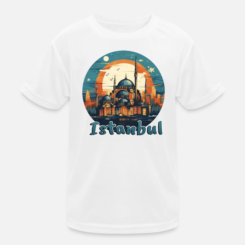 Istanbul Turkey Mosque Architecture Kids Functional T-Shirt