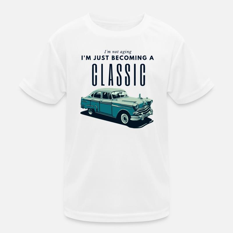Oldtimer Zeitalter Nostalgie Design Kinder Funktions-T-Shirt