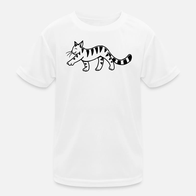 Cartoon Kitten Kinder Funktions-T-Shirt