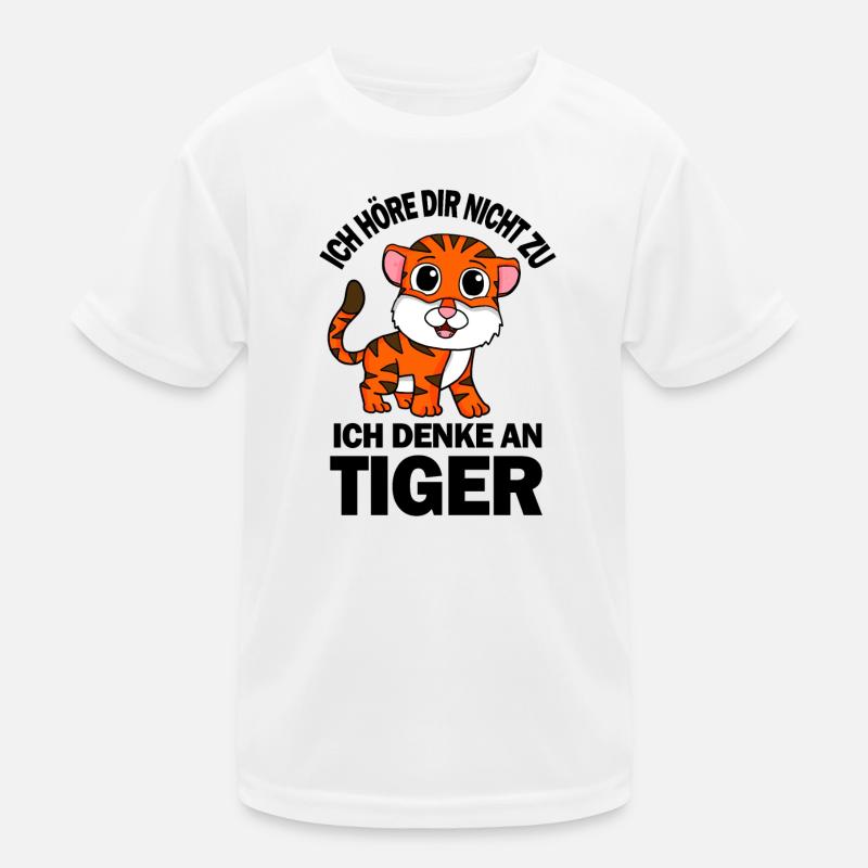 Tier Tiger Kinder Funktions-T-Shirt